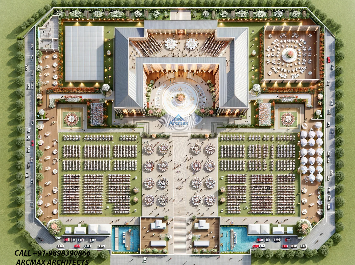 Marriage Garden design Plans in India