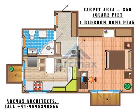 1 BEDROOM HOME PLAN